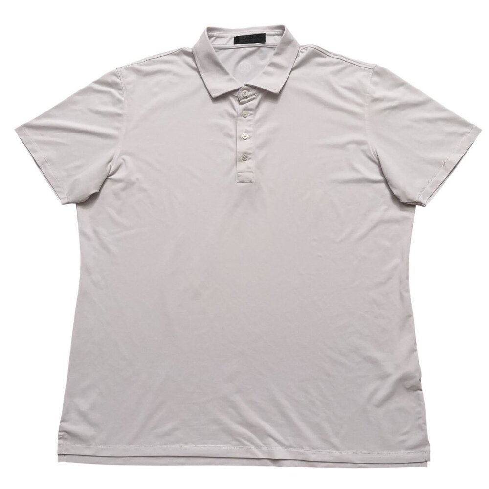 G/Fore Golf Polo Shirt Mens Size XL Short Sleeve Performance Stretch White